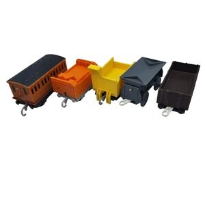 Thomas Friends Wooden Railway Rolling Stock Mixed Lot 5 Cars Tomy 2002